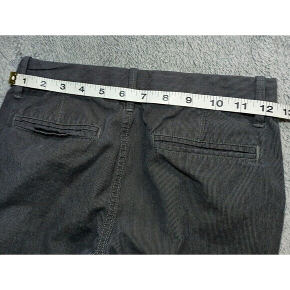 Gap Kids Girls Grey Stripe Khaki Pants Slim Straight Regular Fit MCM Kidcore - Picture 3 of 15